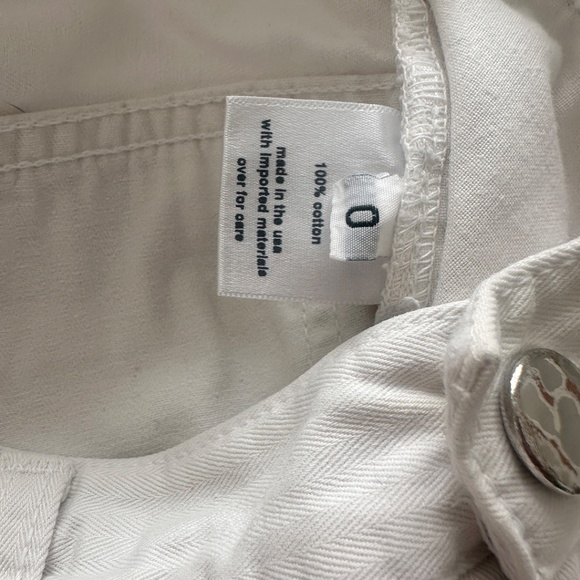 Rachel Comey pseudo pant white herringbone workwear high waisted barrel XS S 25 - Picture 8 of 8